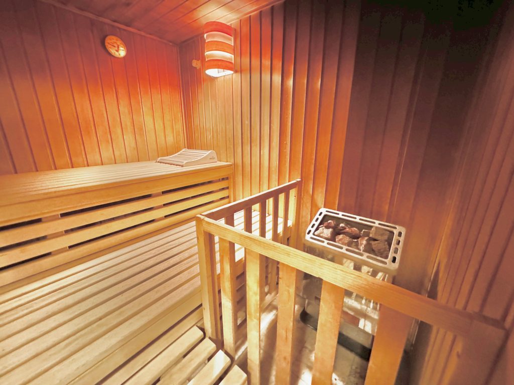 Sauna in Ferienwohnung an der Ostsee